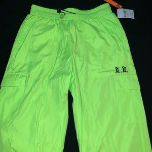 Forever 21 neon yellow jogger